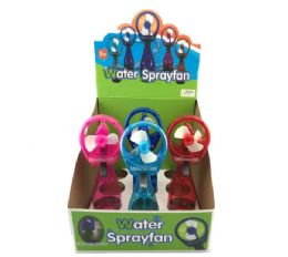 24 Pieces Water Spray Fan 4pk(12) - Summer Toys