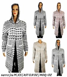 24 Pieces Womens Long Sweaters Assorted Color -- Size Assorted - Womens Sweaters & Cardigan