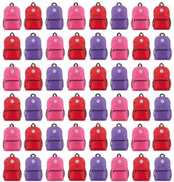 Yacht & Smith 17inch Back Pack Girls With Mesh Side Pockets , Water Resistant