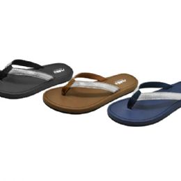 36 Wholesale Fashion Flip Flops Assortment Of Colors Man Made Sole And Upper Imported