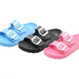 36 Bulk Kids Fashion Flat Sandals Man Made Sole And Upper Imported