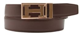 24 Wholesale Belts For Mens Color Brown