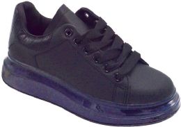 12 of Women Sneakers Black Size 6 - 10 Assorted