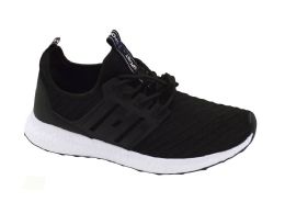 12 Pairs Men's Air Cushion Sport Running Shoes Casual Athletic Tennis Sneakers In Black And White - Men's Sneakers
