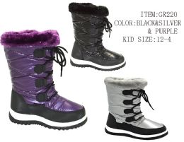 12 Bulk Women's Snow Lace Up Closure Irene All Weather Winter Boots Built For Comfort In Silver