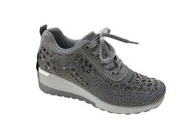 12 of Women's Platform Boots Wedge Sneakers In Grey