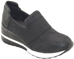 12 of Women Sneakers Black Size 6 - 10 Assorted 