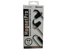 18 pieces Hype Mod Pro Metallic Bluetooth Stereo Earbuds With Mic In Assorted Colors - Headphones and Earbuds