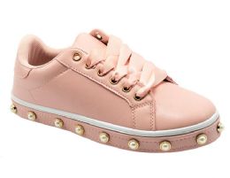 12 Wholesale Women Sneakers Pink Size 6 - 10 Assorted