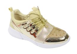 12 Pairs Women Sneakers Gold Size 6 - 10 Assorted - Women's Sneakers