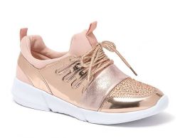 12 Pairs Women Sneakers Champagne Size 6 - 10 Assorted - Women's Sneakers