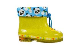 16 pairs Girls Boots Assorted Size -- Color Yellow - Girls Boots