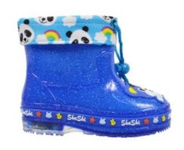 16 Wholesale Girls Boots Assorted Size -- Color Blue