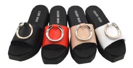 36 Wholesale Women's Slide Sandal With Ring