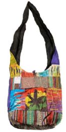 5 Pieces Tie Dye Rasta Marijuana Leaf Graphic Hobo Bags - Shoulder Bags & Messenger Bags