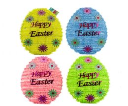 24 Pieces Easter Tinsel Egg Wall Decoration - Easter