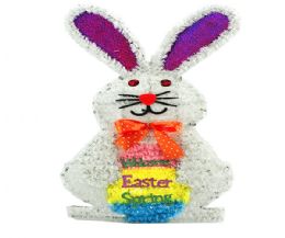 24 Wholesale Easter Tinsel Bunny