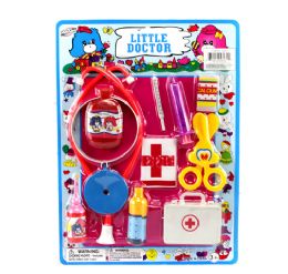 144 Wholesale 11 Piece Doctor Play Set With Statoscope On Card 2 Assorted