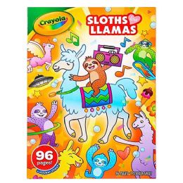 210 Pieces 96 Pages Coloring Book Sloth And Llamas - Coloring & Activity Books