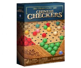 6 Pieces Wood Chinese Checkers Game - Dominoes & Chess