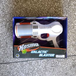 12 Wholesale 9 Inch Space Gun With Sound And Light On Open Box