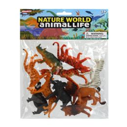 48 Pieces 10 Pieces Wild Animal In Pvc Bag With Header - Animals & Reptiles