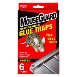 12 pieces Mouse Glue Traps 6pk Mousegard Boxed/peggable Bilingual - Pest Control