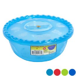 48 pieces Bowl 57 Oz Scalloped Edge/cover W/fruit Design 4 Colors 100g #curve Bowl - Plastic Bowls and Plates