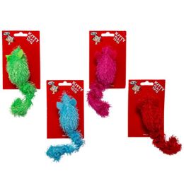 96 Wholesale Cat Toy Pull And Move Mouse 5in4 Colors In Display#ct10883