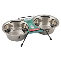 12 pieces Pet Bowl Stainless Steel Double - Pet Accessories