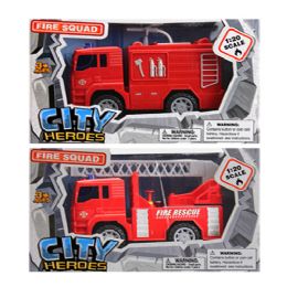 12 Wholesale 2 Assorted 6.5 Inch Fire Engine Truck With Sound And Light Sound