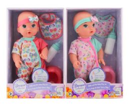 12 Wholesale 12 Inch Drink And Wet Baby Playset