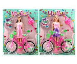 12 Wholesale Girl With Bike On Card