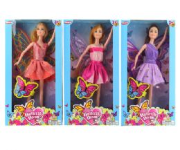 6 Pieces 3 Assorted Fairy In Window Box - Dolls