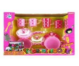 6 Pieces 15 Pieces Cooking Play Set In Open Box - Girls Toys