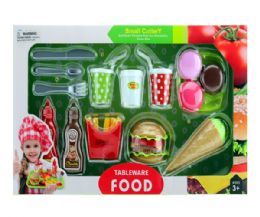 6 Pieces 22 Pieces Food Burger Set In Window Box - Girls Toys