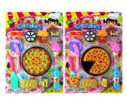 12 Wholesale 2 Assorted 20 Pieces Pizza Play Set On Card