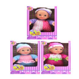 24 Wholesale 9 Inch My Lil Dear 3 Assorted 9 Inch Soft Body Doll