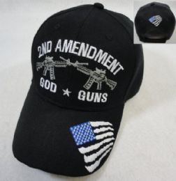 36 Wholesale 2nd Amendment Hat God Guns