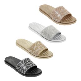 40 Wholesale Women's Metallic Bead Sandals