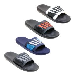 40 Pairs Men's Stripe Slide - Men's Flip Flops and Sandals