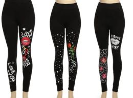 72 Wholesale Womens Leggings Buttery Soft Pants Love Athletic Yoga Pants
