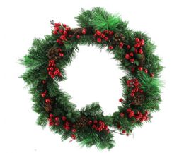 12 Pieces Christmas 22 Inch Wreath - Christmas Decorations