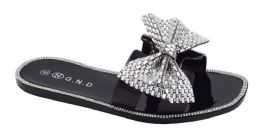12 Wholesale Jelly Sandals For Women In Black Size 6-10