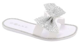 12 Wholesale Jelly Sandals For Women In White Size 5-10