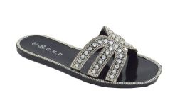 12 Wholesale Jelly Sandals For Women In Black Size 5-10
