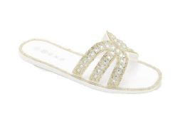 12 Wholesale Jelly Sandals For Women In White Size 5-10