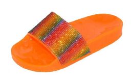 12 Wholesale Jelly Slippers For Women In Orange Size 5-10