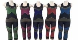 96 Pieces Lady's Suits Set Size Assorted - Womens Capri Pants