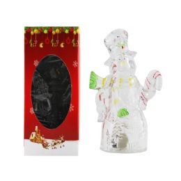240 Wholesale Christmas Ornament Acrylic Snowman With Light